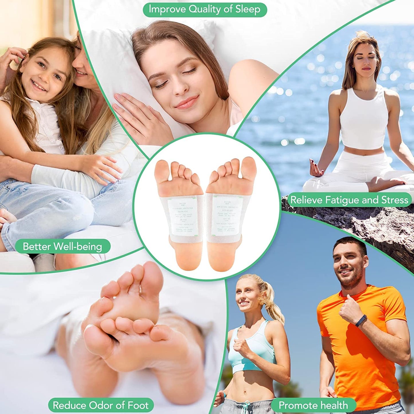 Detox Foot patches - 10 Pcs