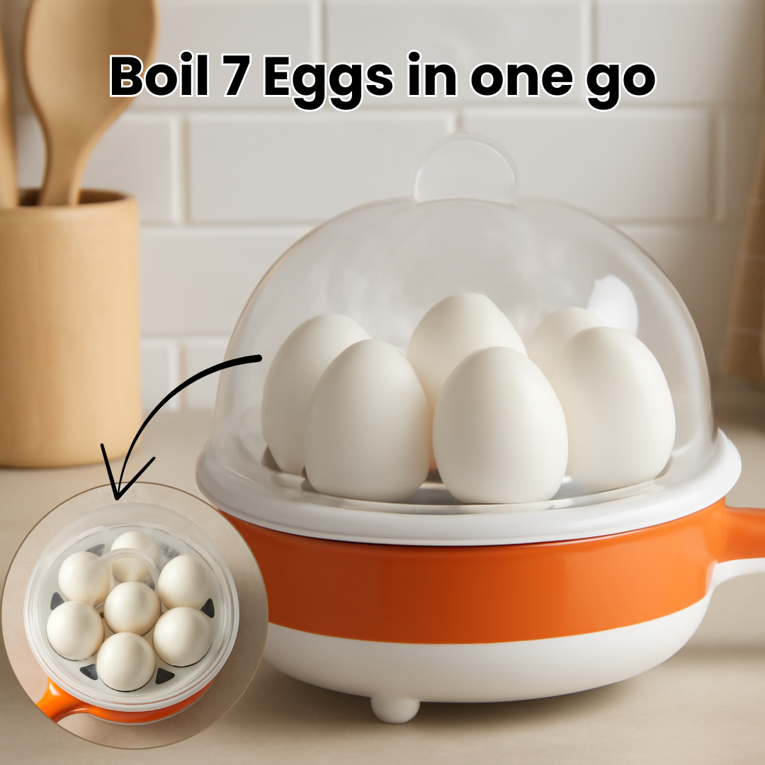 2 in 1 - Egg Boiler + Pan (NonStick)
