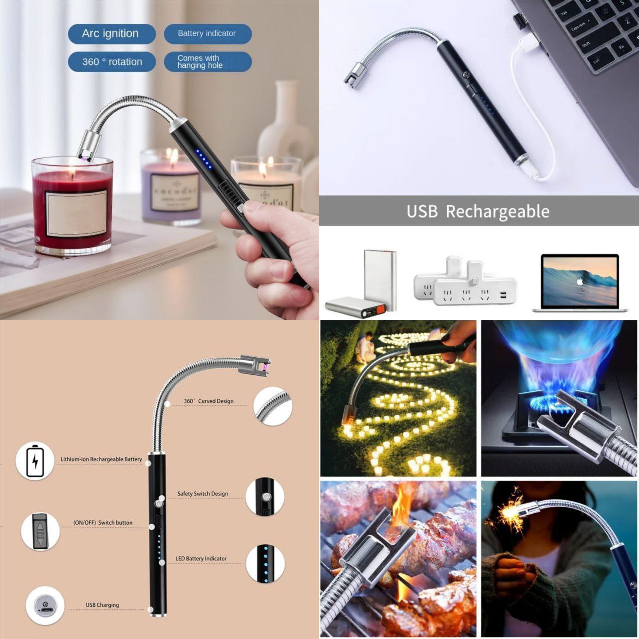 Rechargeable ARC Lighter