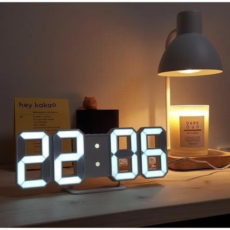 3D LED Digital Alarm Clock