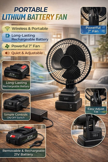Lithium Battery Fan