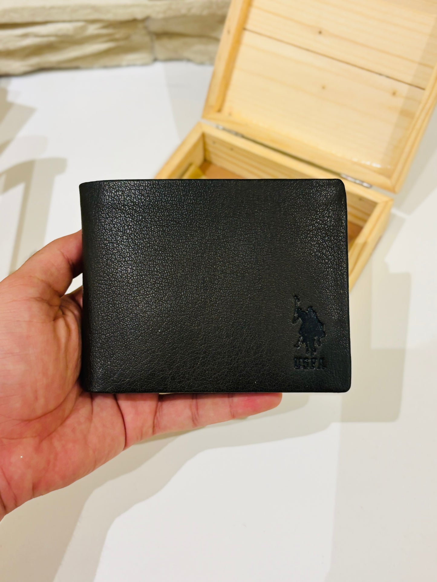 USPA Wallet Leather Brown
