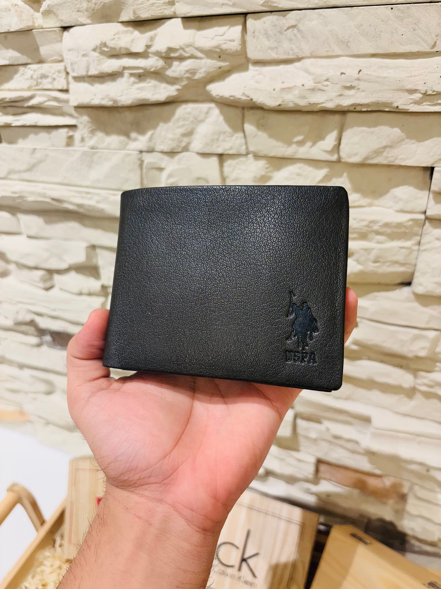USPA Wallet Leather Brown