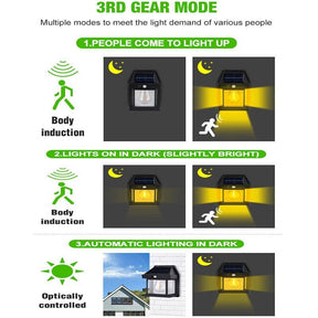 Solar Lamp with Motion Sensor (Pack of 2)