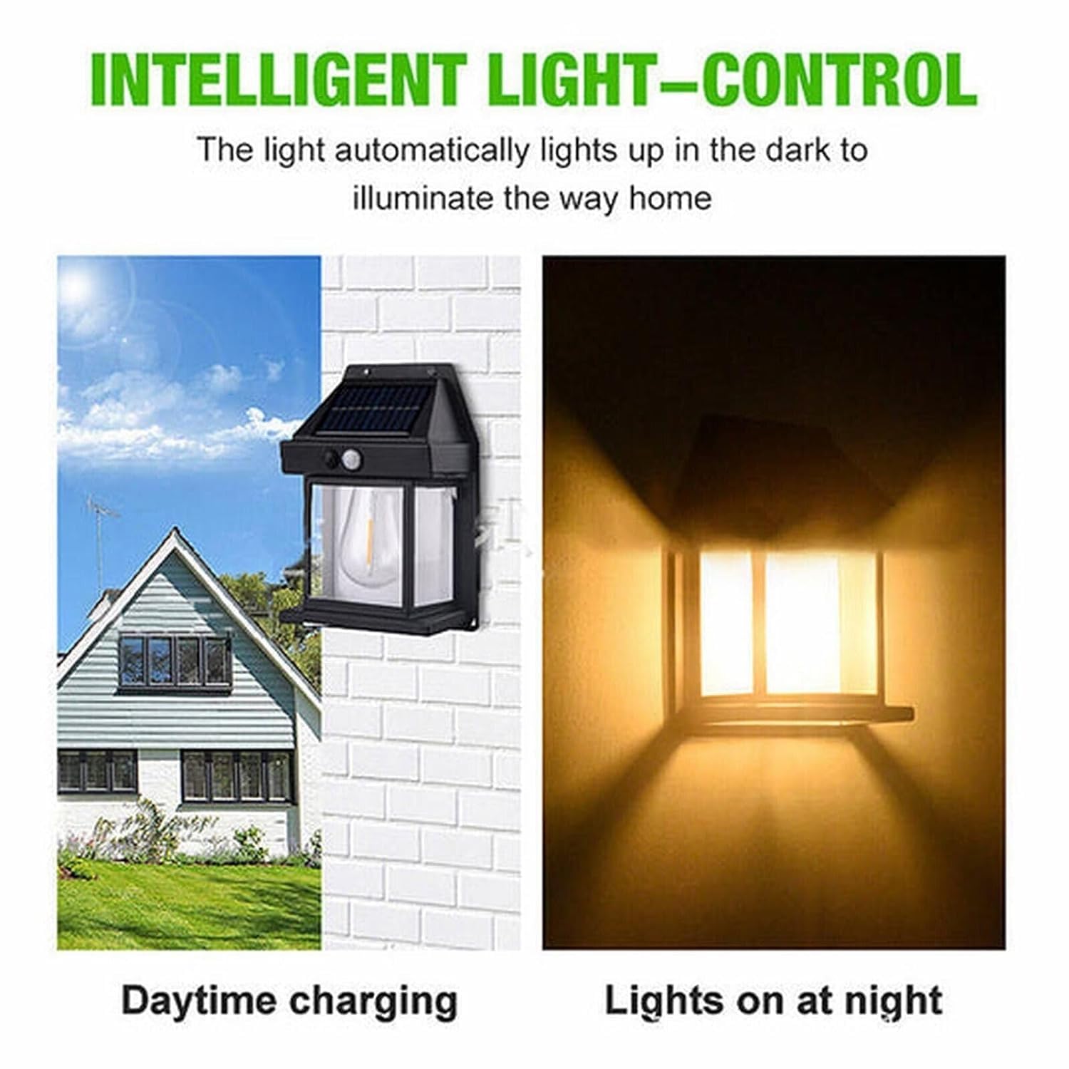 Solar Lamp with Motion Sensor (Pack of 2)