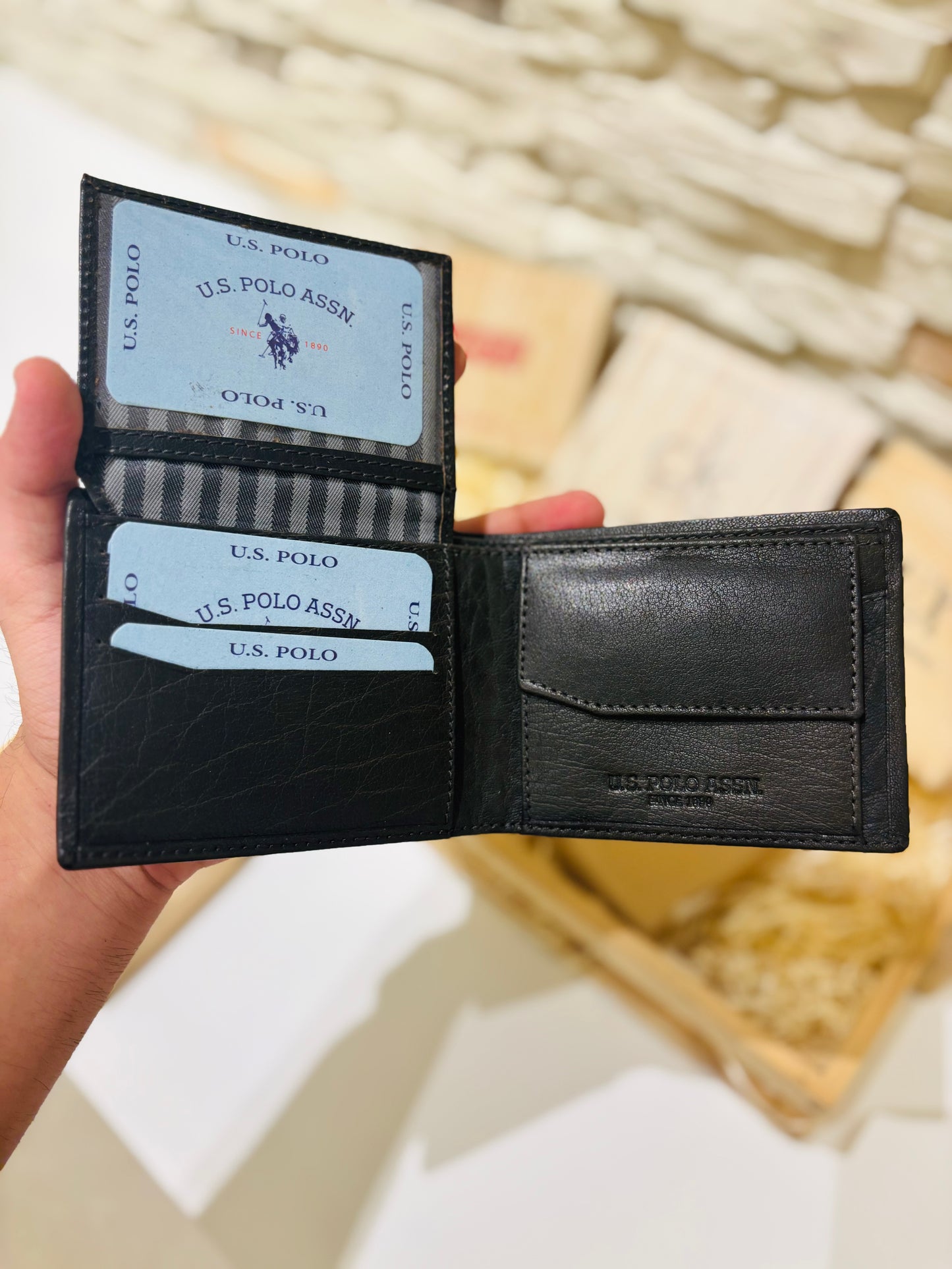 USPA Wallet Leather Brown