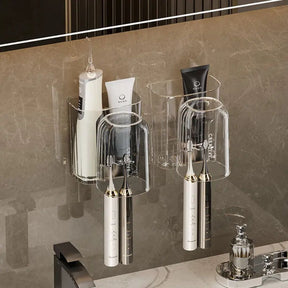 Wall Mounted Toiletry Cup Storage