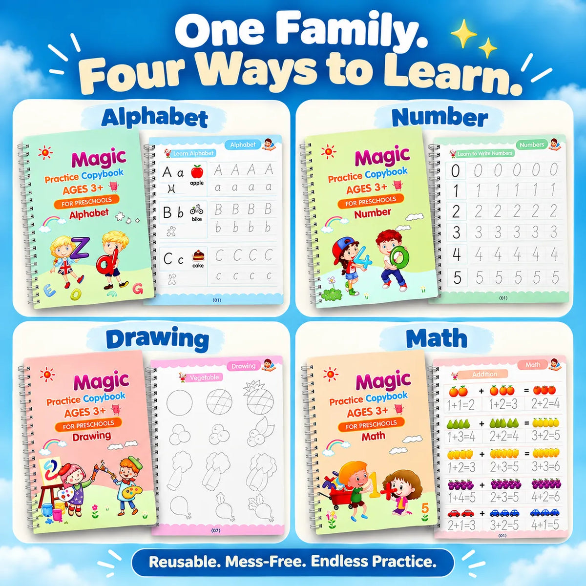 Resuable Handwriting Books