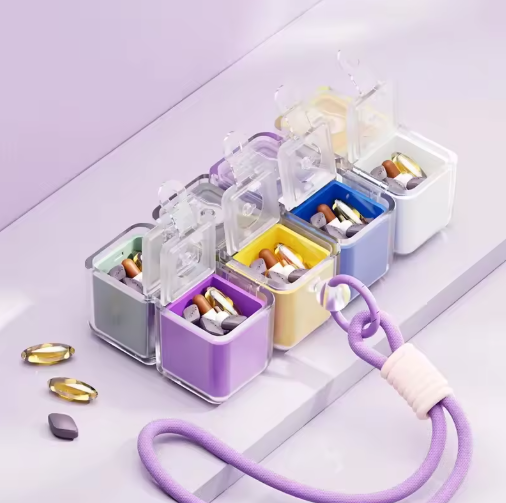 Magic Cube Magnetic Portable Medicine Dispenser
