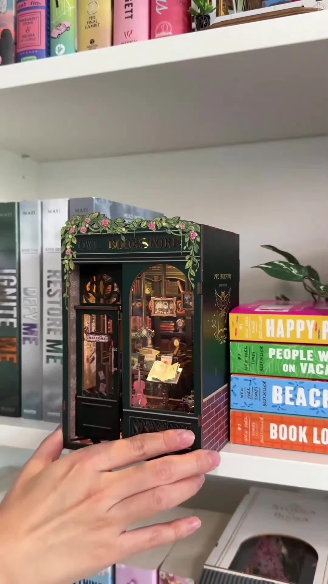 Miniature Wooden Bookstore