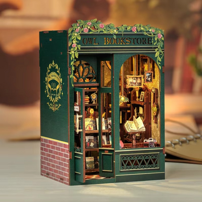 Miniature Wooden Bookstore