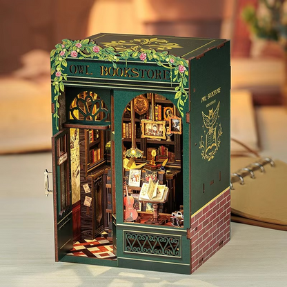 Miniature Wooden Bookstore