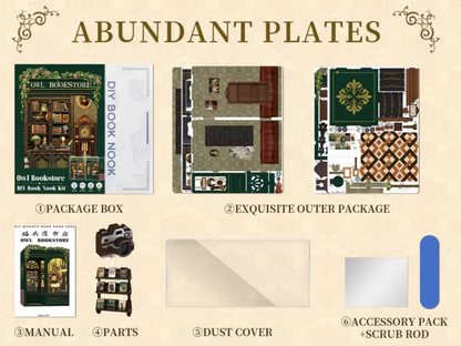 Miniature Wooden Bookstore