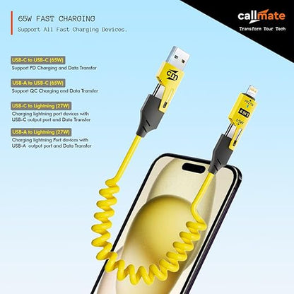 4 in 1 65W Fast Charging & Data Cable