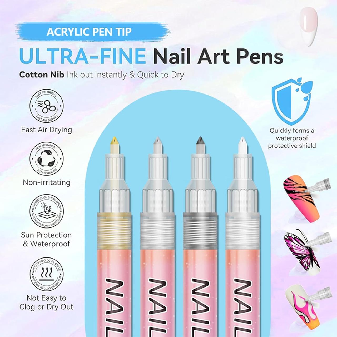Nail Paint Pen - Pack of 12
