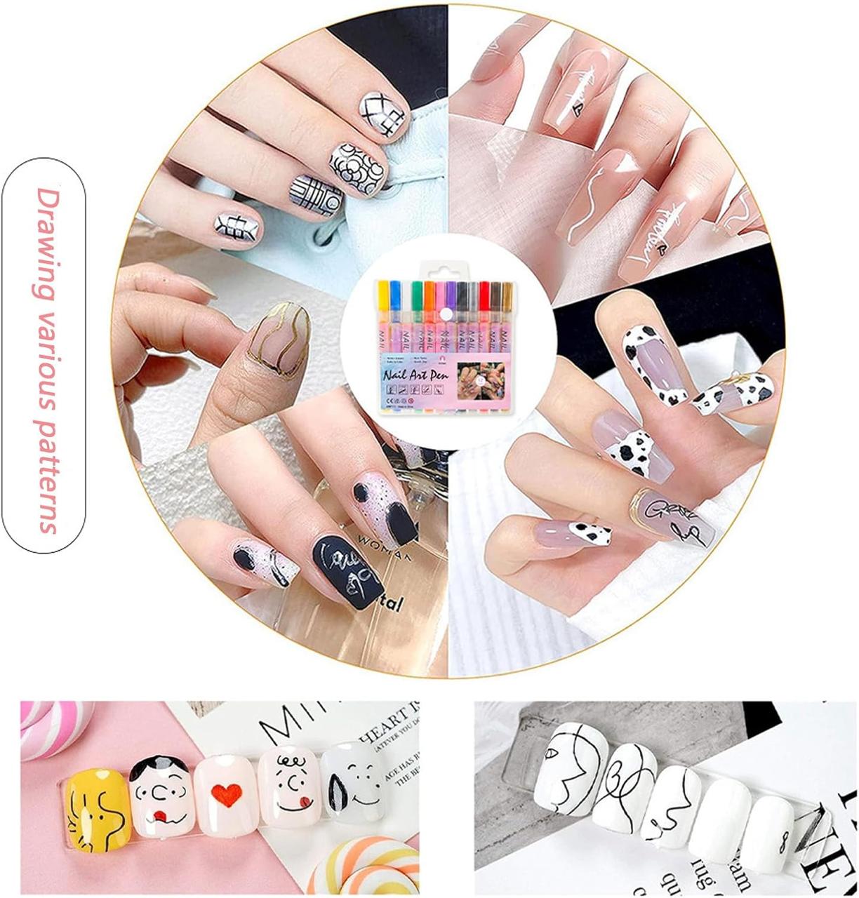 Nail Paint Pen - Pack of 12