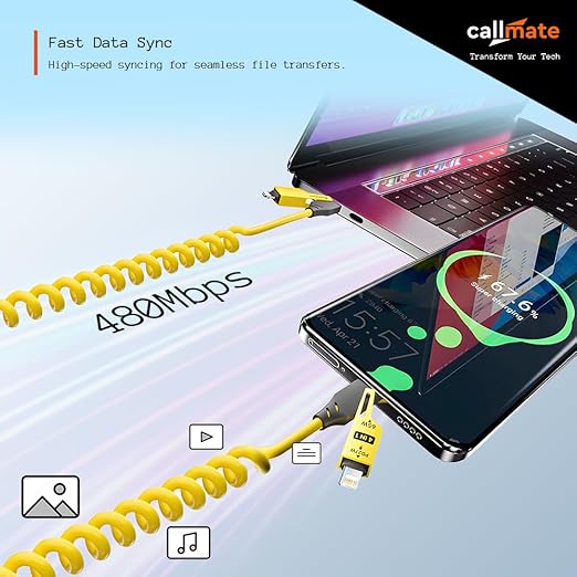 4 in 1 65W Fast Charging & Data Cable