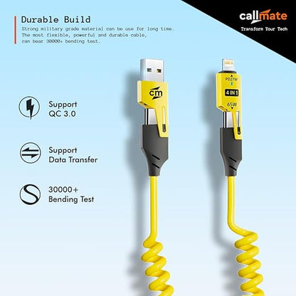 4 in 1 65W Fast Charging & Data Cable